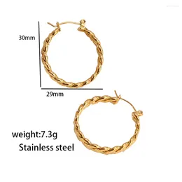 Dangle Earrings Thread Double Strand Metal Twisted Buckle For Women Girls Simple Vintage Fashion Jewellery Gifts Wholesale