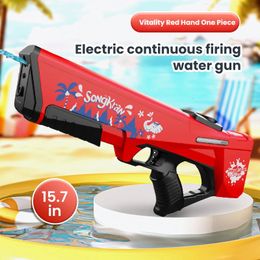 All Electric Water Gun Childrens Automatic Storage Toy Summer Beach Household Sand Playing 240420