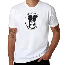 Men's Polos It's All About Me :: Border Collie T-Shirt Vintage Oversized Sweat T Shirt For Men