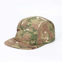 Ball Caps 2023 5 Panel Baseball Caps for Men Women Camouflage Hiphop Skateboard Camo Snapback Hats Sports CampHat Casquette Homme J240425