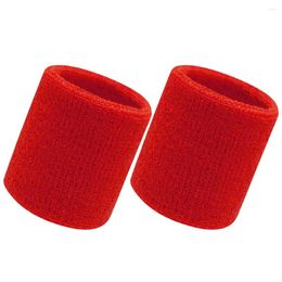 Wrist Support 2 Pcs Basketball Badminton Wristband Sweatband Wristbands Washcloths Sports Tennis Sweatbands Towel Absorb