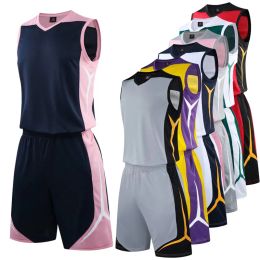 Basketball Sportswear Custom Men Women Basketball Jersey Set Club College Team Professional Basketball Training Uniforms Suit Plus Size