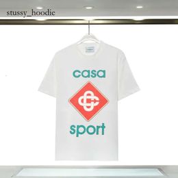 Mens Designer Fashion Men Casablanc Shirt Man Casa Blanca Man Clothing Street Designer T Shirts Tennis Club Shorts Sleeve Casa Clothes Shirts Luxury Shirt 6352