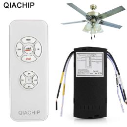 Controls QIACHIP Universal Ceiling Fan Lamp Remote Control Kit AC 110240V Timing Control Switch Adjusted Wind Speed Transmitter Receiver