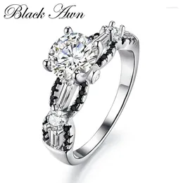 Cluster Rings High Quality 925 Sterling Silver Jewellery Trendy Wedding For Women Engagement Ring Bijoux Anillos De Plata Ley C099