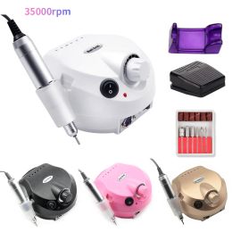 Drills 35000rpm Electric Nail Drill Machine Electric Nail File With Manicure Pedicure Mill Cutter For Professional Pedicure Nail Tools