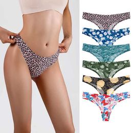 Briefs Panties Panties for Women Seamless Panty Set Solid Invisible Underwear Sexy Low Waist Briefs Womens Underpants Lingerie S-2XL Y240425