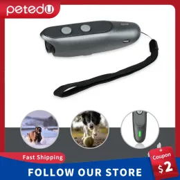 Repellents 3 in 1 Anti Barking Stop Bark Dog Training LED Ultrasonic Anti Bark Barking Dog Training Repeller Control Trainer Device