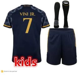 2023 2024 Real Madrids BELLINGHAM VINI JR soccer jerseys kids football kits socks 23 24 child home away third football jersey shirt camisetas futbol maillot11