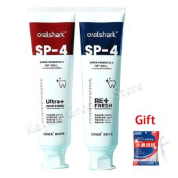 Toothpaste Oralshark SP4 Whitening Toothpaste Teeth Remove Dental Stains Dental Plaque Probiotic Efficient Teeth Whitening Toothpaste 120g