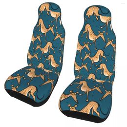 Car Seat Covers Greyhound Whippet Lurcher DogUniversal Cover Auto Interior Suitable For All Kinds Models Mat Polyester Fishing
