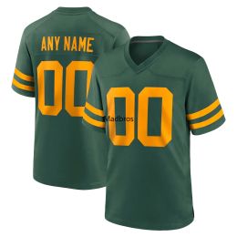 Football Customised Green Bay Football Jerseys America Game Footbball Jersey Personalised Your Name Any Number All Stitch US Size XS6XL