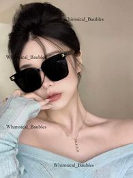 Celiene Sunglasses Designer Sunglasses Triomphes Sunglasses Women's Fashion High Grade Large Frame Round Celinr Sunglasses Face Slimming 6753