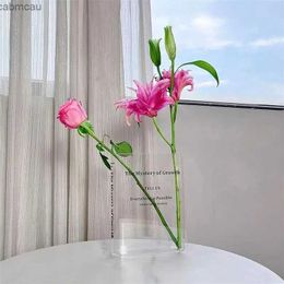 Vases Clear Acrylic Vase Clear Book Shaped Vase Cultural Flavor Decorative Flower Pot For Unique Home Bedroom Office Accent Book
