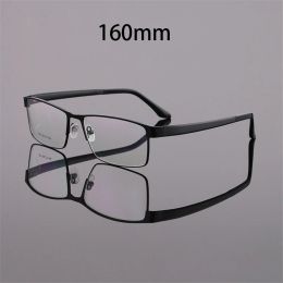 Lenses Oversized Eyeglasses Men 160mm Big Face Glasses Frame Reading Glasses Male Anti Blue Light 0 +100 125 150 200 225 250 Diopter
