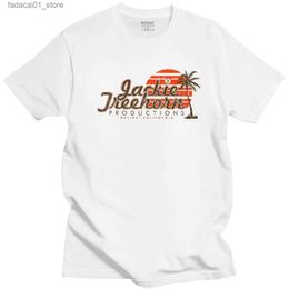 Men's T-Shirts Jackie Treehorn Productions T Shirt The Big Lebowski Cotton Short Sleeve T-Shirts Round Neck Mens Vintage Style Tee Tops 65811Q240425