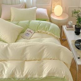 sets 100% Cotton Duvet Cover Set Double Skin Friendly Quilt Cover Set Comforter Covers Pillowcase Bedding Set Custom Size No Sheets
