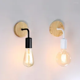 Wall Lamp 1 PCS Creative Minimalist Style Room Living Decoration Iron E27 Socket Excluding Light Bulbs