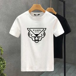 Men's T-Shirts Luxury Tiger Paris 100% Cotton High Quty Printing Couple Ts Summer Harajuku For Men/Women Short Slve T-shirt Asian Size T240425