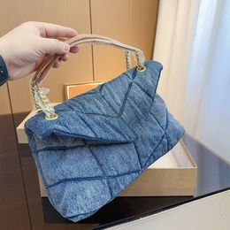 Designer Handbag Luxury Denim Chain Crossbody Bag 10A+ quality hobo Shoulder Bag for Women casual Beach bags Fashion Bags Lady Handbag Chain Purse Messenger Bag PRPU