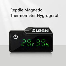 Supplies Reptile Magnetic Thermometer Hygrograph Tortoise Snake Accurate Feeding DoubleSided Magnet Pet Supplies