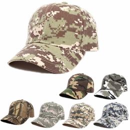 Ball Caps Adjustable Baseball Cap Tactical Summer Sunscreen Hat Camouflage Military Army Camo Airsoft HuntCampHikFishCaps J240425