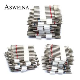 Bits 10pc Diamond Nail Drill Bits Set Electric Milling Cutters Kits Manicure Drills Pedicure Files Gel Polish Tools Nail Accessories