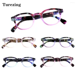Sunglasses TUREZIN Reading Glasses For Women Round Fashion Comfortable Prescription High Quality HD Refractive