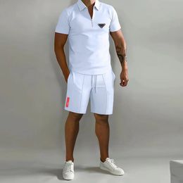 2024 mens tracksuits tech set designer tracksuit shirts shorts two-piece man tracksuits Two Piece Set T Shirt Summer Printed Short Sleeve Shorts