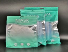 1325 1521cm Mask Package Bags Zipper Opp Bag Retail Packaging Box Poly Plastic Packing Bag for Masks3682958
