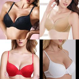 Hot YANDW Sales Beautiful Embroidery Bra for Women Lace Push Up Floral Ladies Sexy Underwear European Size BH Bralette Lingerie 201202 lette