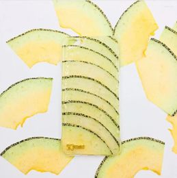 Decorative Flowers 5pcs Dried Pressed Cantaloupe Slices Plant Herbarium For Exopy Jewellery Po Frame Phone Case Bookmark Postcard Scrapbook