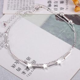 Anklets Fashion Simple Star Pendant Anklet Female Barefoot Sandals Foot Chain 2024 Ankle Bracelets For Women Beach Jewellery