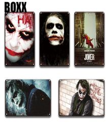 2020 Vintage Joaquin Phoenix Joker Movie Metal Tin Sign Metal Wall Art Poster Halloween Home Decor Retro Joker Metal Plaque Signs5001937