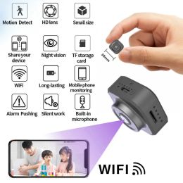 Camcorders Mini Wifi Camera HD 1080P New Wireless Camcorder Home Security Motion Detection Nanny IP P2P Camera DVR Rechargeable Battery Cam