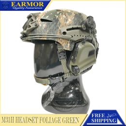 Accessories Earmor M31h Tactical Headset Hearing Protection Suitable for Wendy Exfil Helmet Rails Military Noise Cancelling Headphone