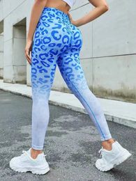 Leopard Print Seamless Leggings Fitness Women High Waist Sexy Yoga Pants Scrunch Butt Booty Leggins Gym JoggingFemale Clothes 240424