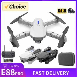 Drones NEW 2024 New E88 Pro WIFI FPV Drone Wide Angle HD 4K 1080P Camera Height Hold RC Foldable Quadcopter Dron Helicopter Toys Gift