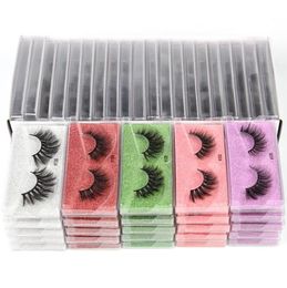 Whole Faux Mink Eyelashes 3D Lashes Natural Long False Eyelash Soft Lash Pack Makeup For Beauty1668009