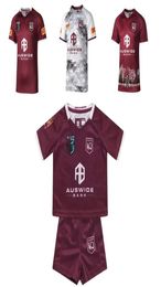 kids suit 2022 2023 new QUEENSLAND MAROONS INDIGNEOUS rugby jersey QLD TRAINING JERSEY big size 5xl9420254