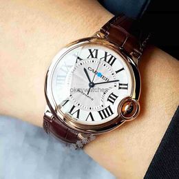 Dials Working Automatic Watches carter womens watch 36mm blue balloon series W6900456 rose gold automatic mechanical