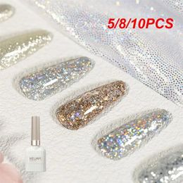 5/8/10PCS Neon Nail Art Lasting Safe Trendy Gel Polish Glitter Nails Sparkly Manicure Odorless Waterproof Summer Nail Polish 240422