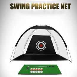 Aids 3M 2M Golf Ball Practice Training Net Gadgets Indoor Golf Exercise Hitting Target Tent Cage Garden Trainer Golf Hole XA147A