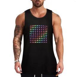Men's Tank Tops Party Parrot Rainbow Top Summer Clothes Men 2024 Bodybuilding