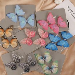 Hair Clips 2pcs/Set Fashion Butterfly For Women Baby Girl Kids Barrette Wedding Hairpins Accessories Headband Ornaments