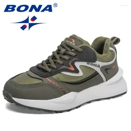 Casual Shoes BONA 2024 Designers Brand Fashion Sneakers Sport Men Running Jogging Walking Man Lightweight Comfy