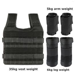 Accessories Max Loading 15kg/35kg Adjustable Vest Weight Exercise Cloth Strength Training 6kg Leg 5kg Arm (Empty)