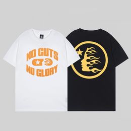 24SS American T-shirt designer Hellish City Alphabet print 100% cotton trend T-shirt mens and womens simple casual round neck anti-shrinkage short sleeve clothing