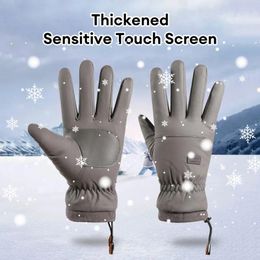 Cycling Gloves Winter Waterproof Outdoor Sports Non-slip Touch Screen Men Women Warm Running Hiking Skiing