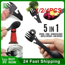 Dinnerware Sets 1/2/4PCS Tableware Cutlery Spoon Reinforcement And Thickening Not Easily Damaged Bottle Opener Stainless Steel Fruit Fork